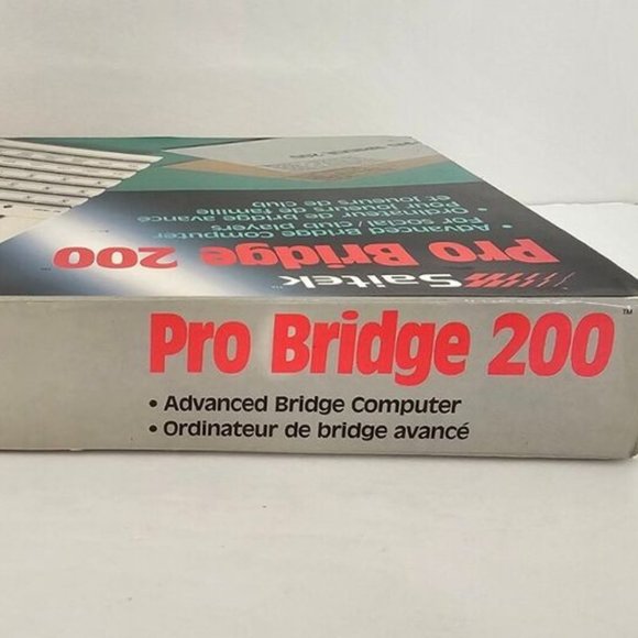 Saitek Pro Bridge 200 Advanced Bridge Computer Game 1989 Vintage Tested & Works - Picture 4 of 11